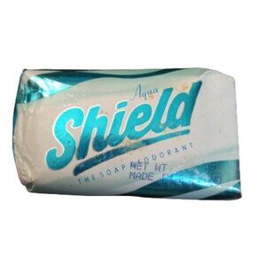 Shield Aqua The Soap Deodorant 4.4 oz bar Made in England Vintage 1994